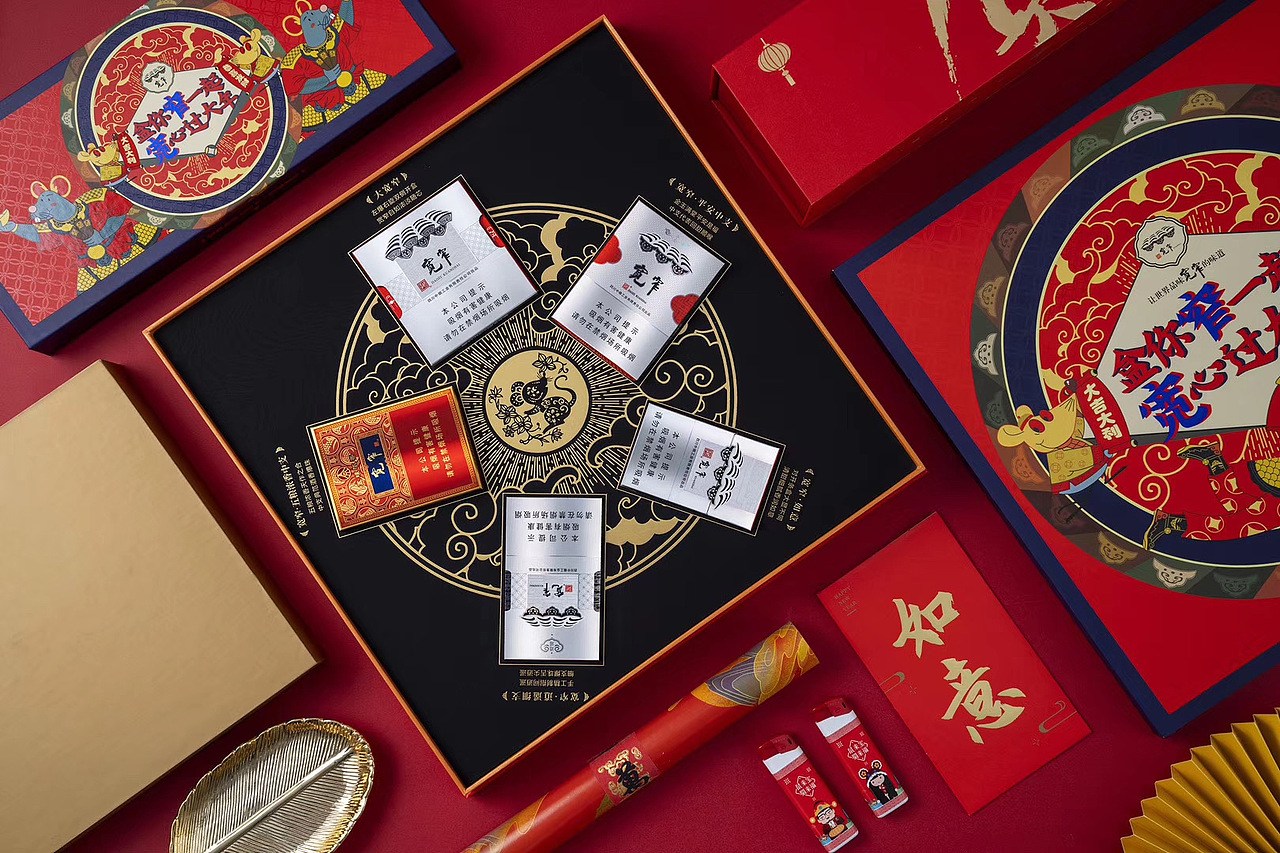 川烟新年礼盒包装