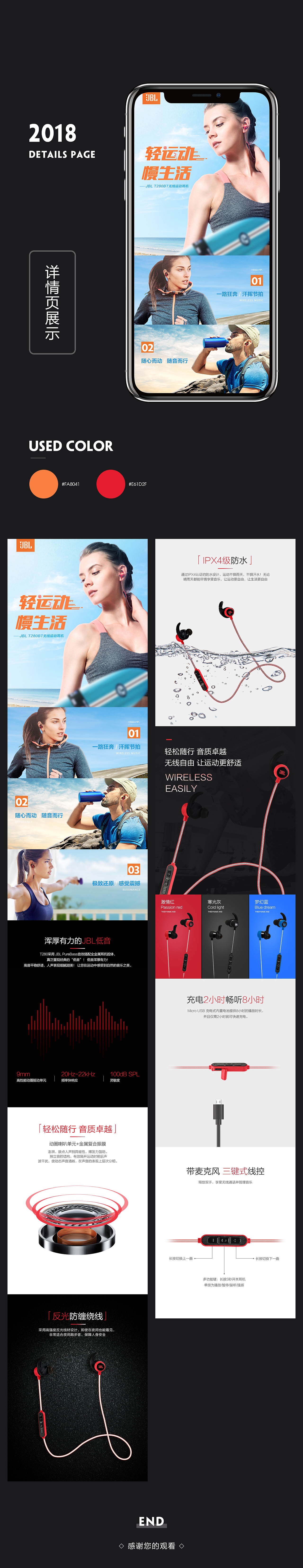 运动耳机详情页设计（图ZMTE3OTI5NTM2） - 品牌 - 站酷设计师飞阿飞喔原创素材 - 站酷ZCOOL