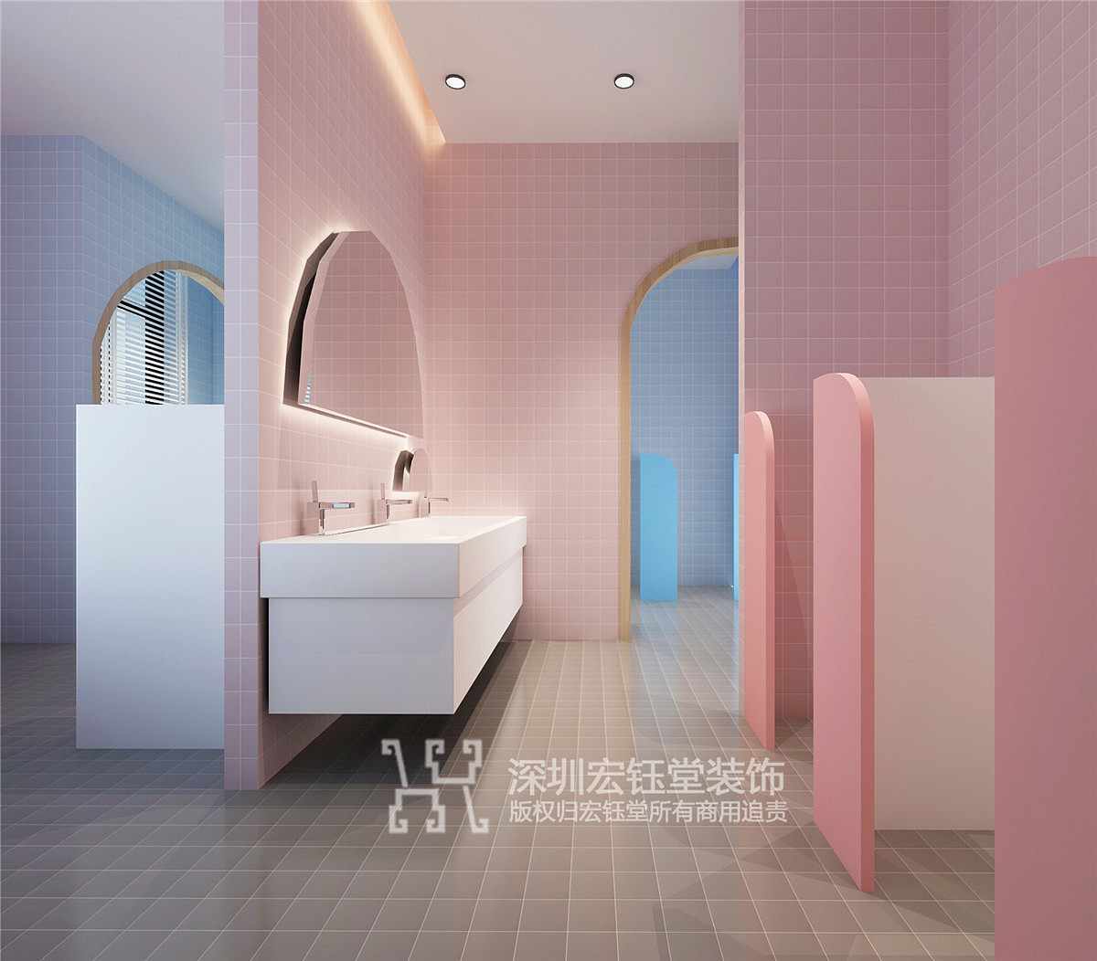 郑州幼儿园装修哪家好-郑州蓝亭贝树高端幼儿园装修图（图ZMTY0Mzc2OTky） - 家装设计 - 站酷设计师郑州幼儿园设计原创素材 - 站酷ZCOOL