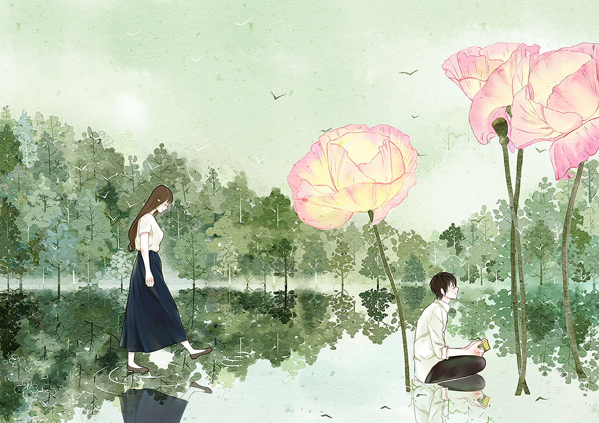 秋风凉，夏已逝（图ZNTkyOTU4MDA=） - 商业插画 - 站酷设计师小石头1125原创素材 - 站酷ZCOOL