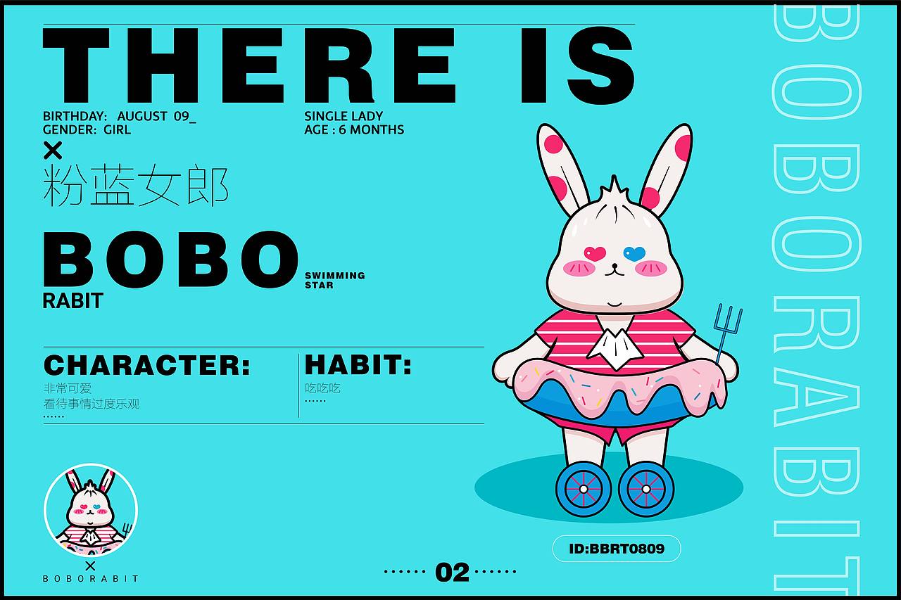 若来IP形象设计——N重兔格的波波（图ZMjIwNjQ1NTg4） - IP形象 - 站酷设计师1chole原创素材 - 站酷ZCOOL