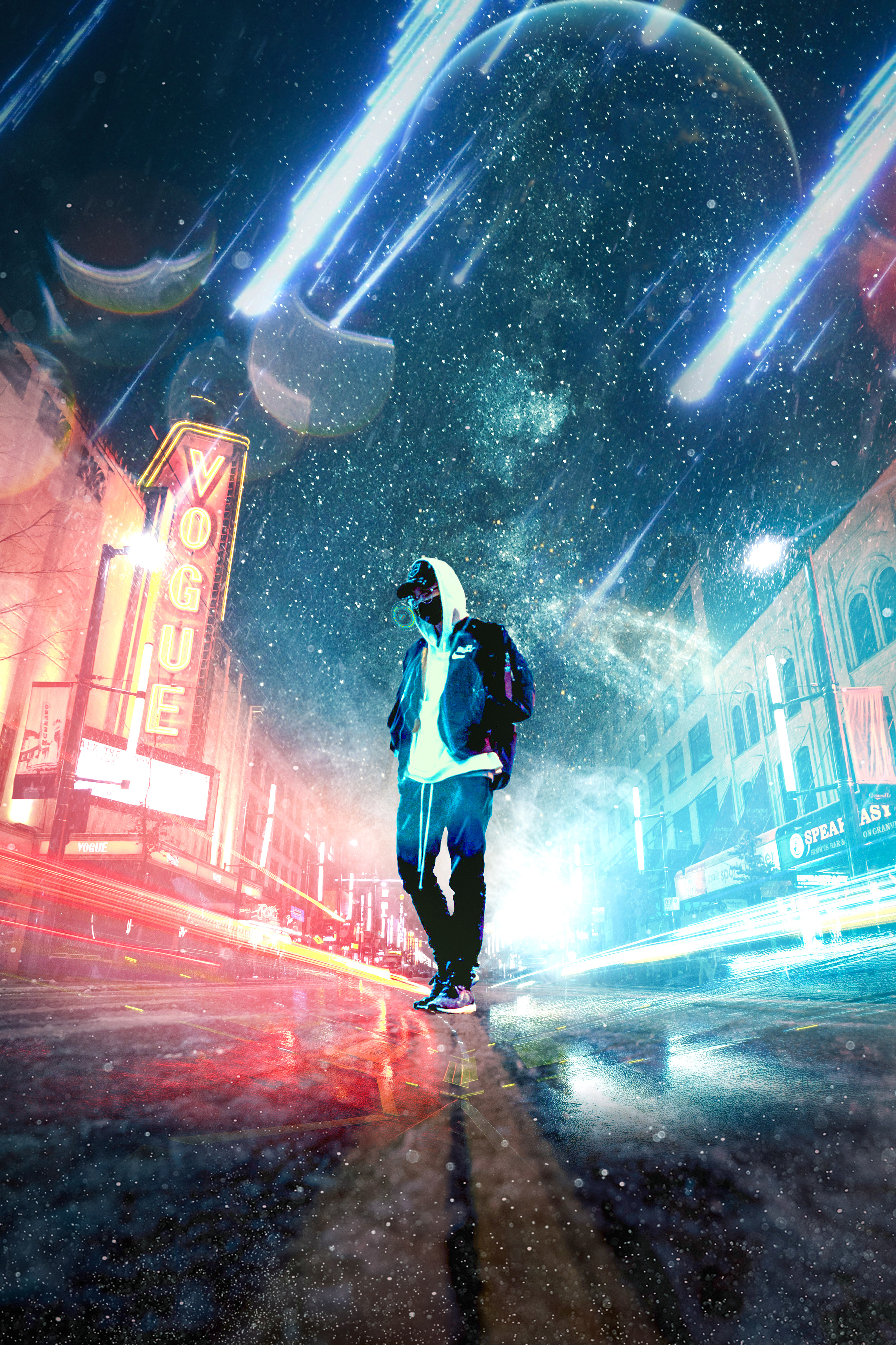 第一次尝试赛博朋克风