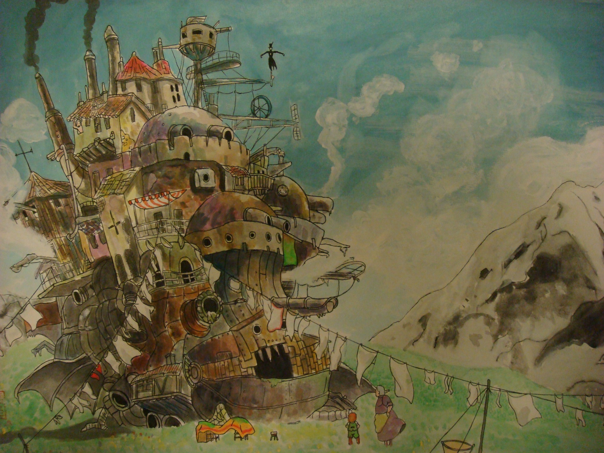宫崎骏 哈尔的移动城堡 壁纸 - 堆糖，美图壁纸兴趣社区