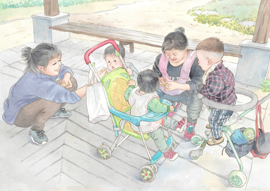 宝宝的成长记录(水彩)