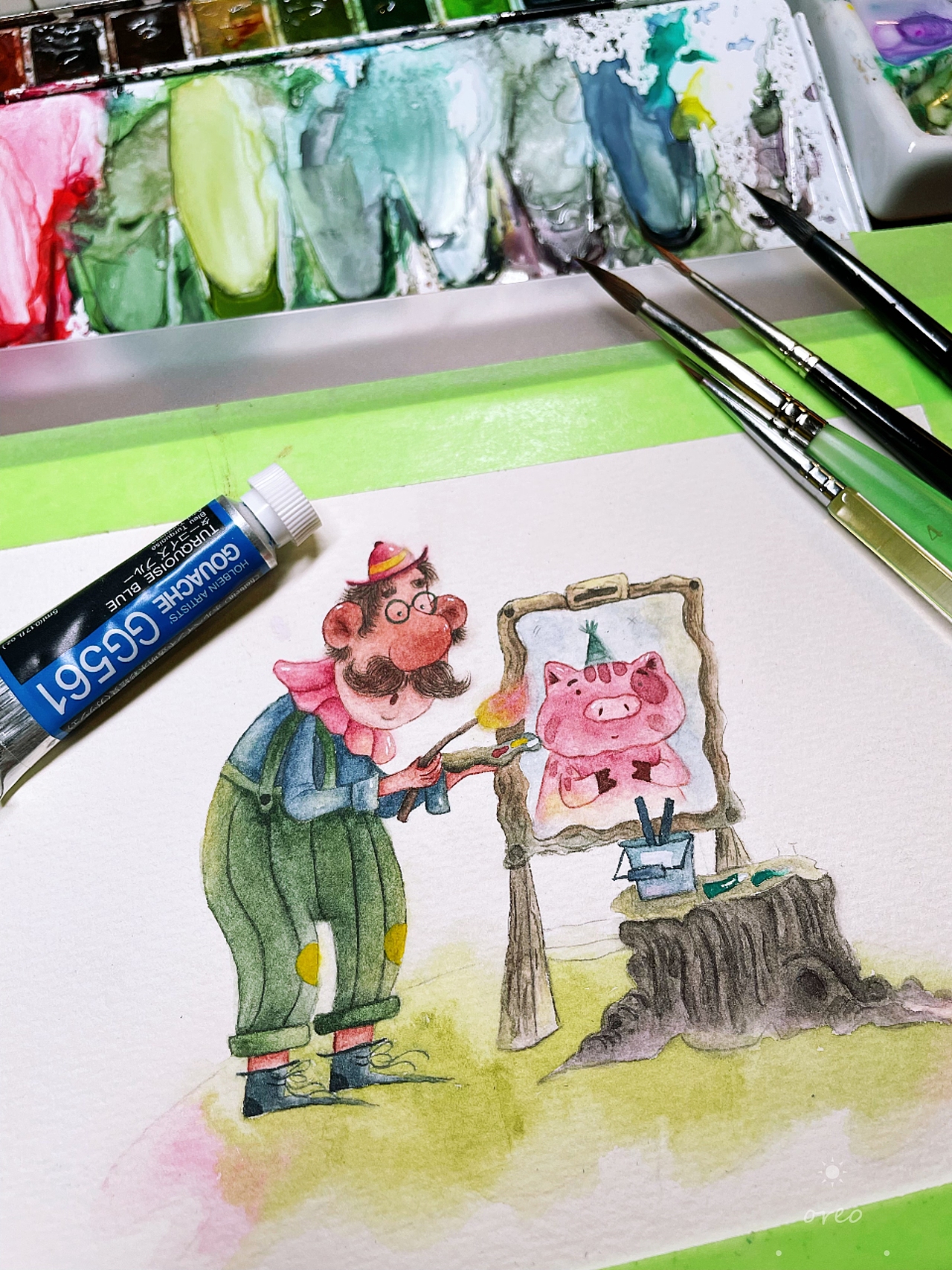 用水彩画童话故事|手绘质感无可替代（图ZMzYyMzYxOTg0） - 儿童插画 - 站酷设计师榴莲佳佳插画原创素材 - 站酷ZCOOL