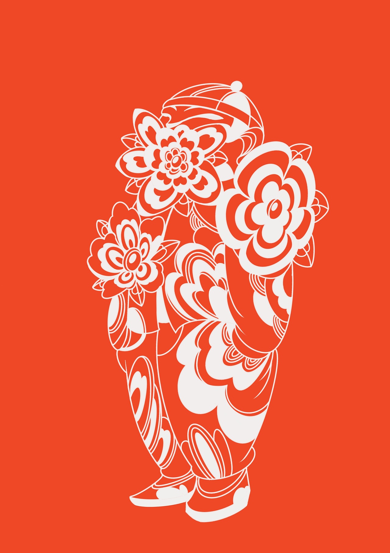 “炮子仔”系列剪纸作品