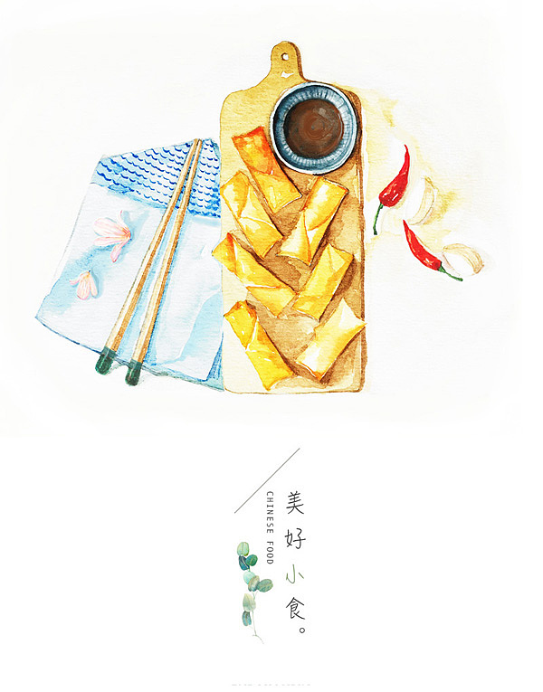 美好小食（图ZNjg3Njg1MDA=） - 商业插画 - 站酷设计师amyshu原创素材 - 站酷ZCOOL
