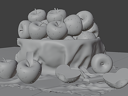 blender 苹果练习——感谢扎克和刘二哥