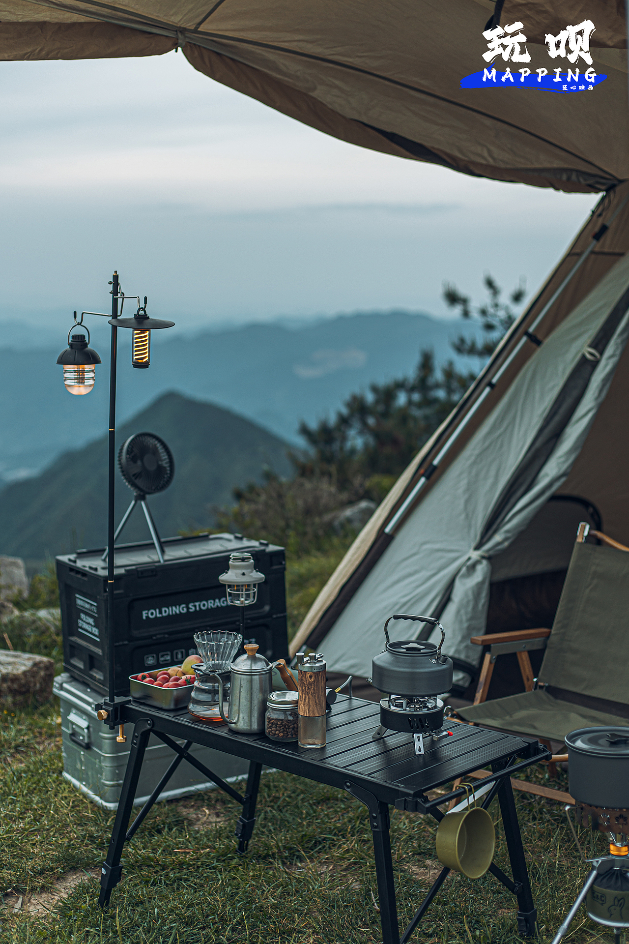 户外露营产品拍摄