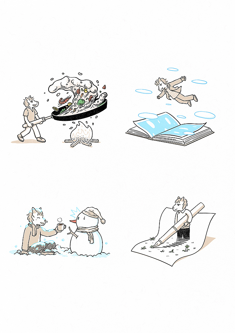 四格漫画 | 如果在原野一个旅人(第4辑)