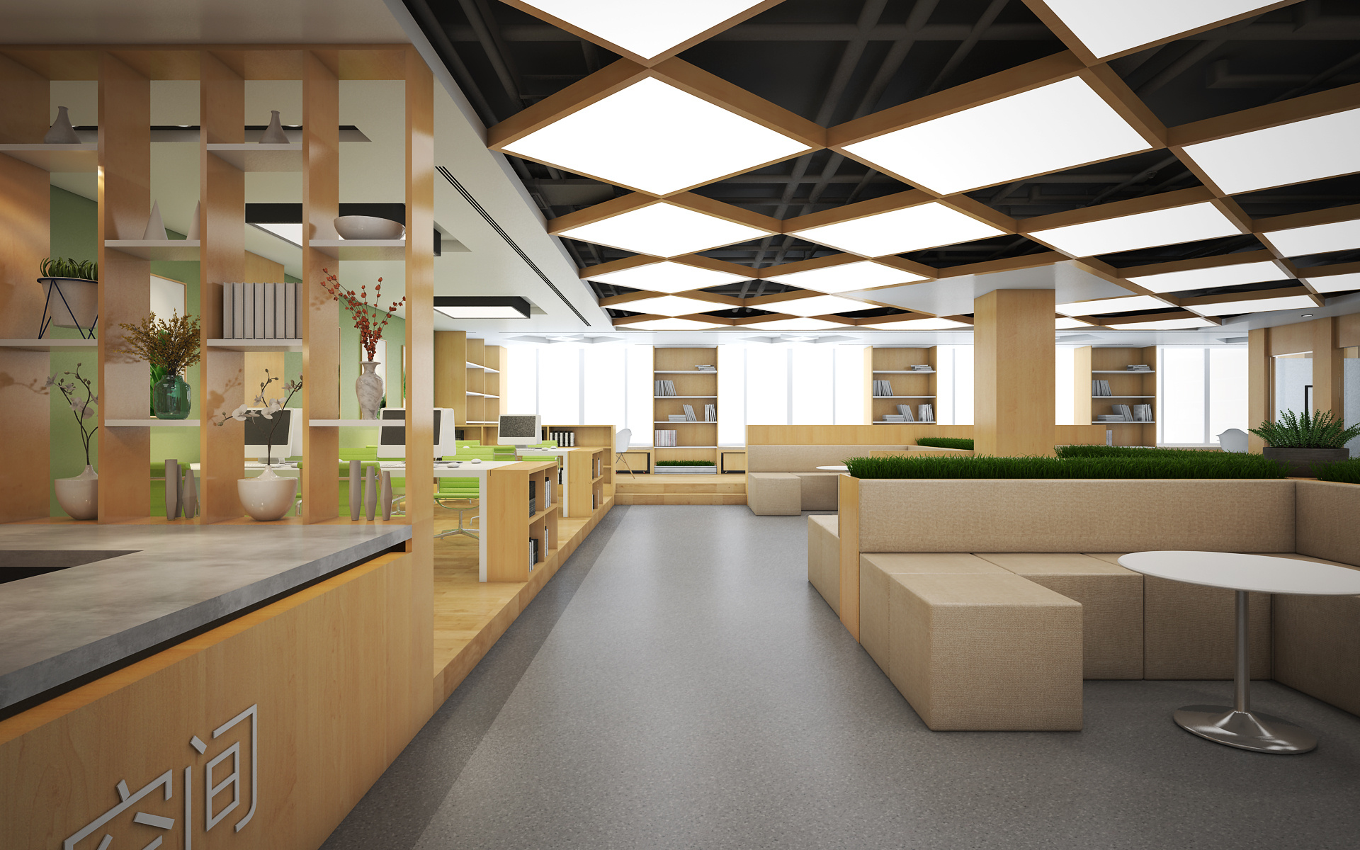 湖北大学图书馆五楼艺术文献中心改造|空间|家装设计|武汉有所空间设计 - 原创作品 - 站酷 (ZCOOL)