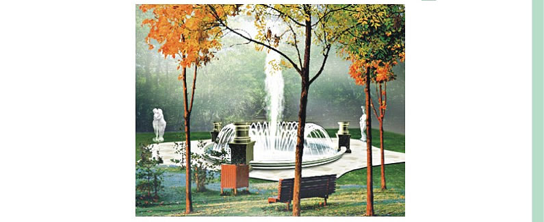 2002年前后做的喷泉效果图