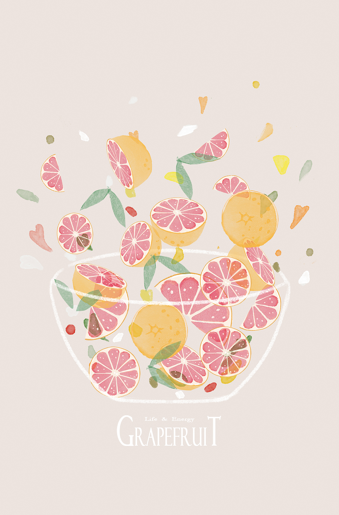 翻滚吧水果君！系列插画