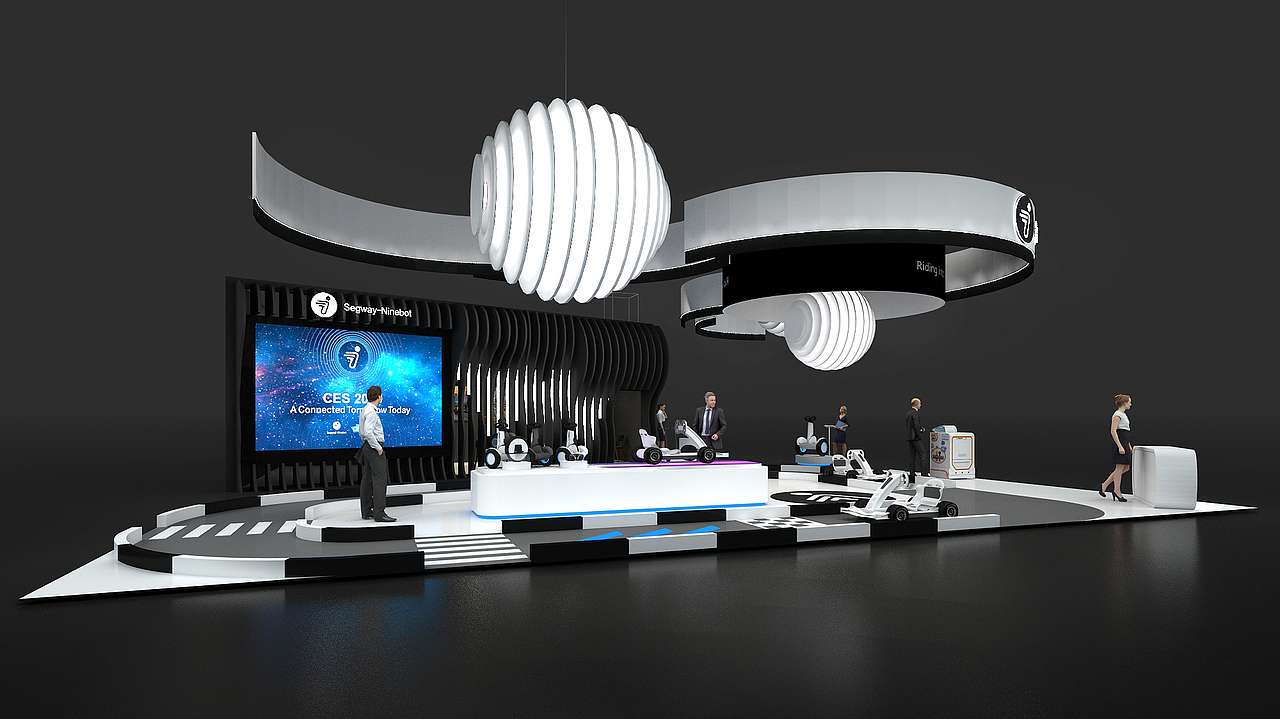 2019CES segway展台设计搭建方案（图ZMjA2NjIyOTI0） - 展陈设计 - 站酷设计师才大爷原创素材 - 站酷ZCOOL