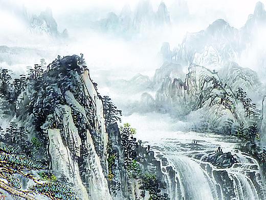 山水意境圖（個人主頁-ZMjc0OTc4NzY=） - 繪畫 - 站酷設(shè)計師僧不曾有名原創(chuàng)素材 - 站酷ZCOOL