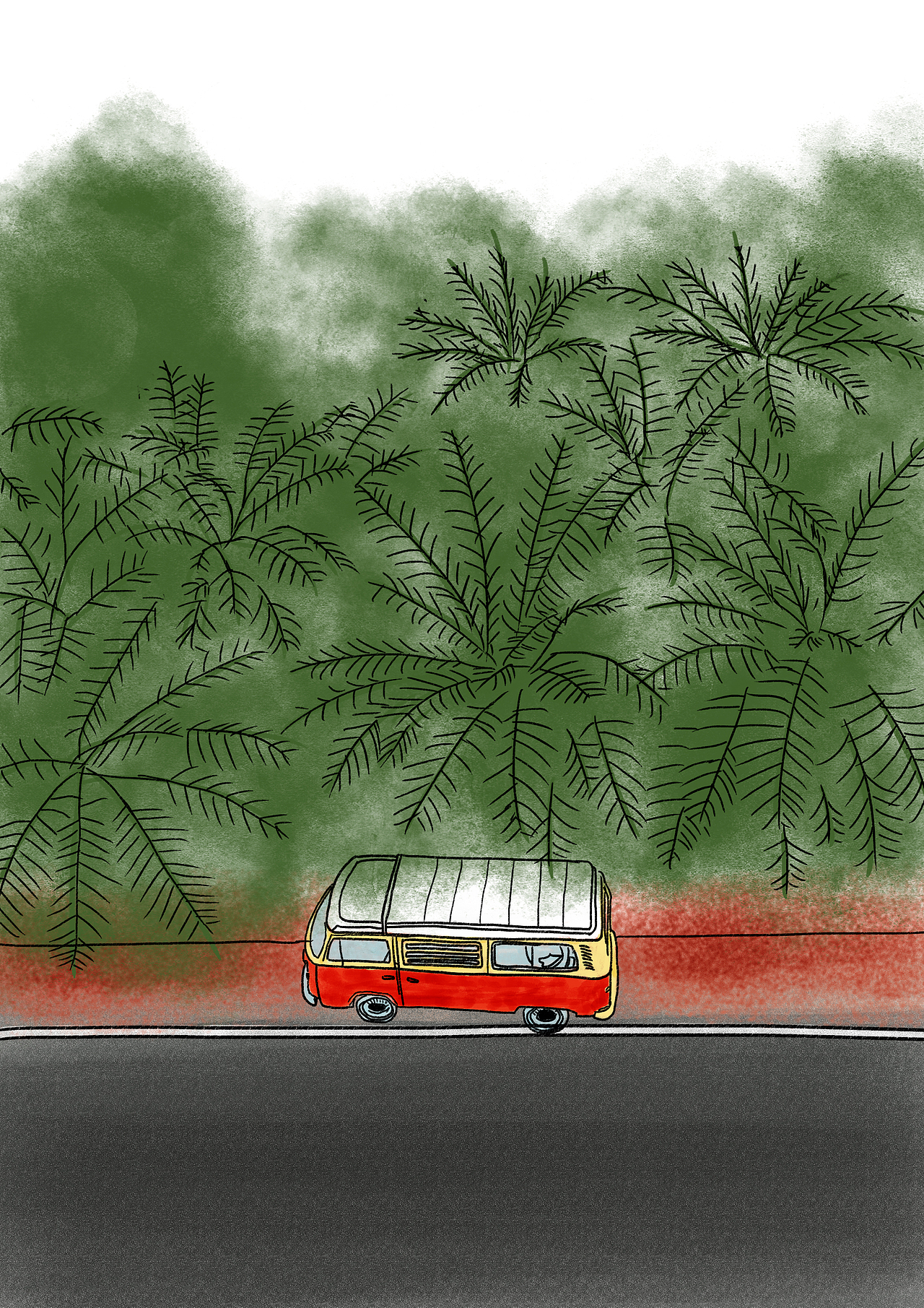 路邊（圖ZMjc5NDU3NDY4） - 商業(yè)插畫 - 站酷設計師河豚不胖插畫師原創(chuàng)素材 - 站酷ZCOOL