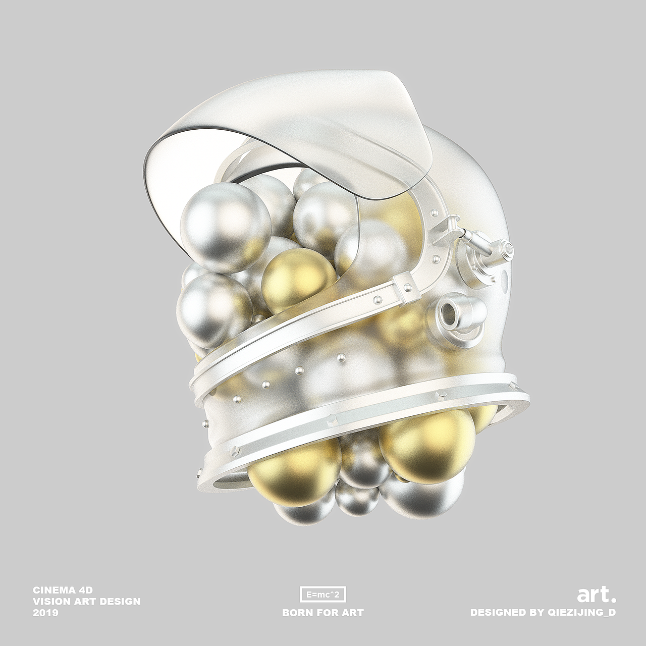 E=MC^2 | C4D作品-小场景建模材质练习