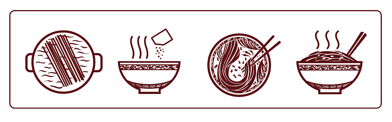 贵州花溪牛肉粉包装|插画|商业插画|黑漆麻宫 - 原创作品 - 站酷