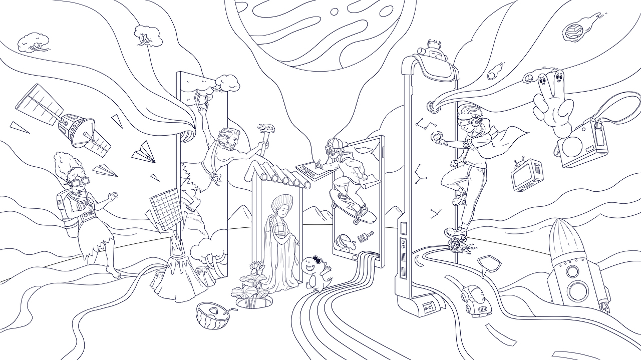 穿梭之门|平面|海报|冷面笑匠 - 原创作品 - 站酷 (zcool)