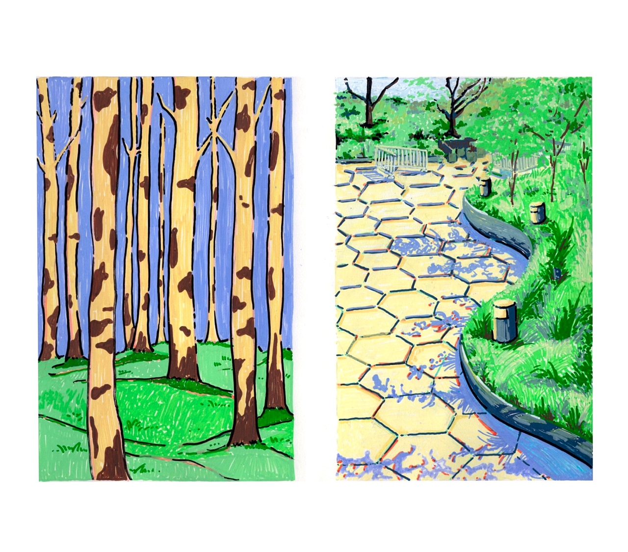 [总结]2020年手绘合集（图ZMjM4NDI4Mjcy） - 艺术插画 - 站酷设计师小只XIAOZHI原创素材 - 站酷ZCOOL