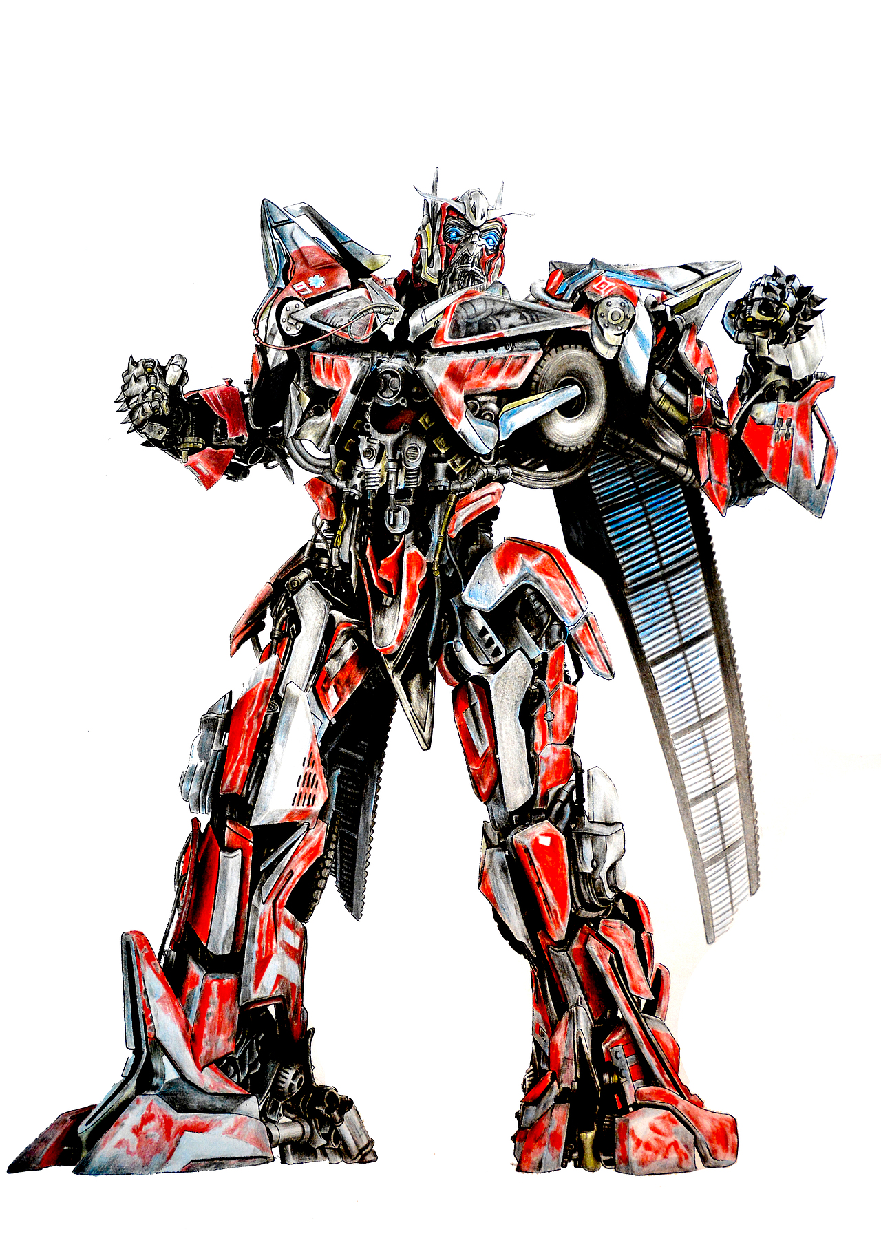 彩铅手绘-御天敌_梧桐灯-站酷zcool