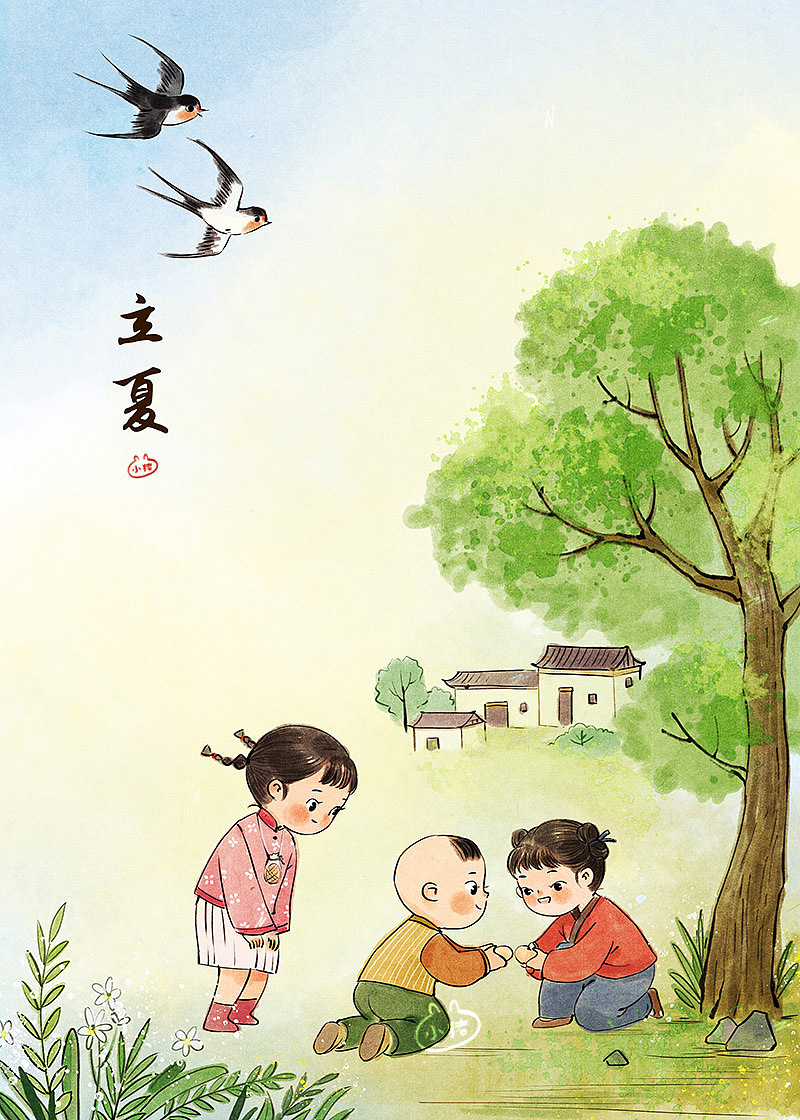 24节气—童年印象完整版(图ZMjQ0MTIyMjIw) - 儿童插画 - 站酷设计师小猪君原创素材 - 站酷ZCOOL