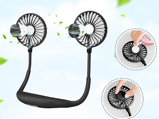 便携电风扇双头-黑色-主图