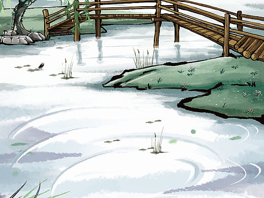 莊子與惠子（個人主頁-ZMTcwMTcyNjg=） - 商業(yè)插畫 - 站酷設(shè)計師小小木偶7620原創(chuàng)素材 - 站酷ZCOOL