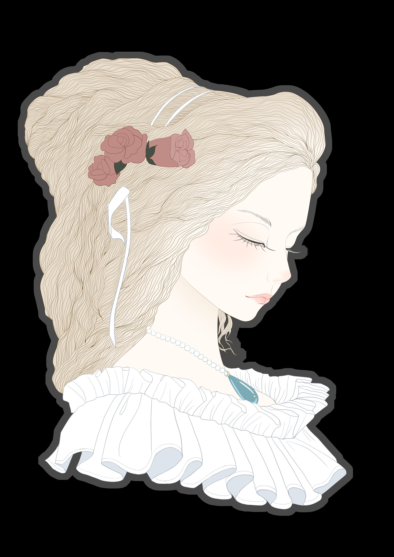 公主头像 原创作品 站酷 Zcool