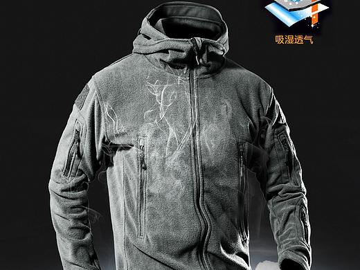 户外保暖抓绒衣