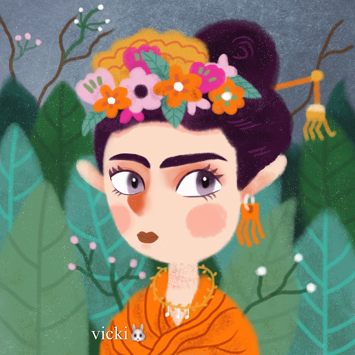 名画转插画系列（图ZMTkyMDY5MzE2） - 儿童插画 - 站酷设计师vicki兔子原创素材 - 站酷ZCOOL