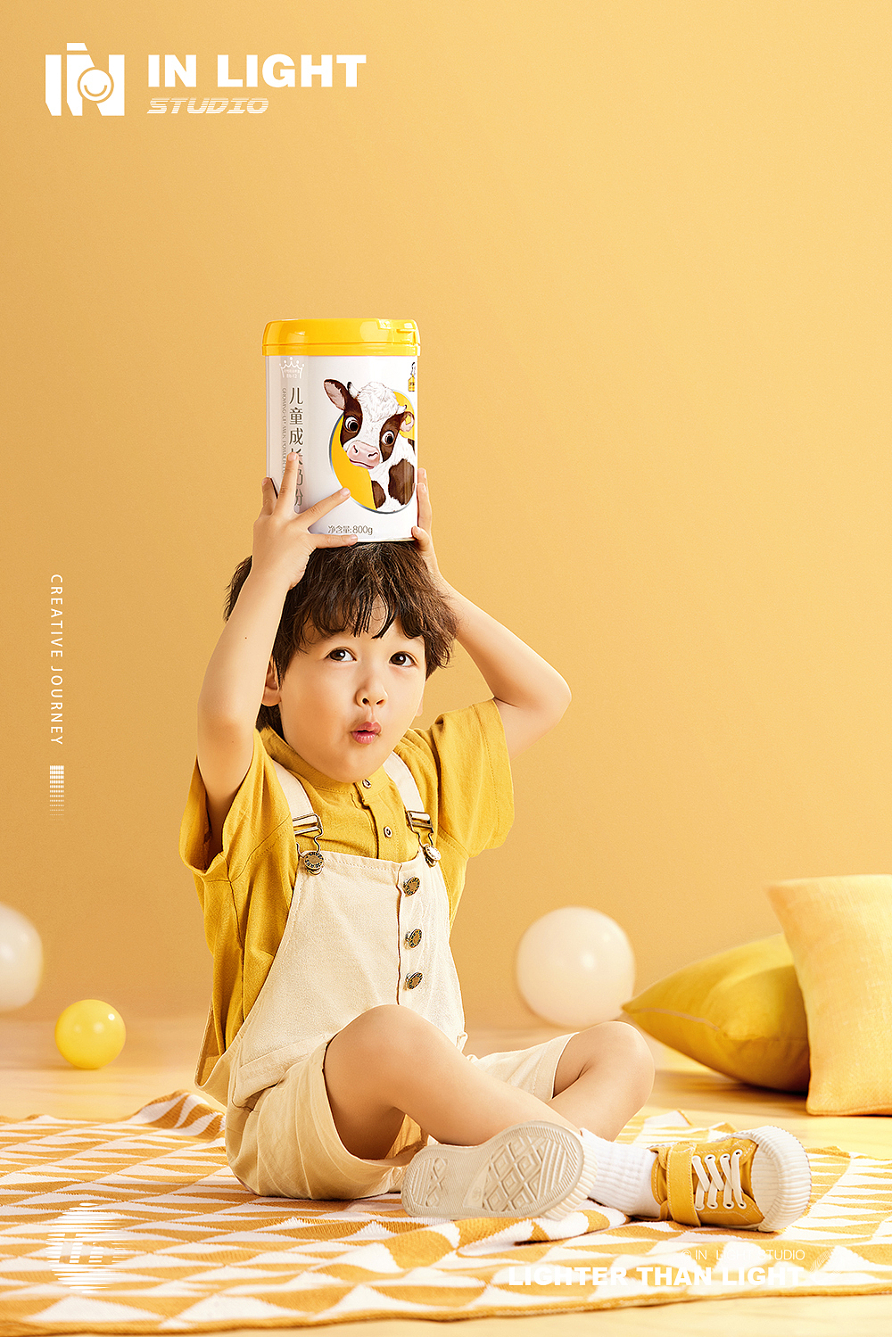 认养一头牛 X INLIGHT l 棒棒哒儿童成长奶粉拍摄（图ZMjYxNTY1MDky） - 人像摄影 - 站酷设计师INLIGHT光合原创素材 - 站酷ZCOOL