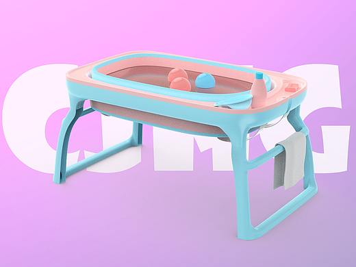 可以听歌の儿童浴桶