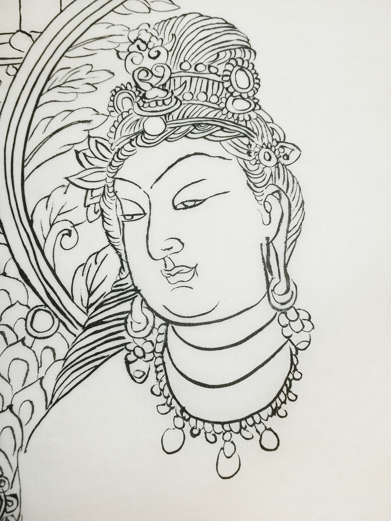 白描——敦煌220窟壁画