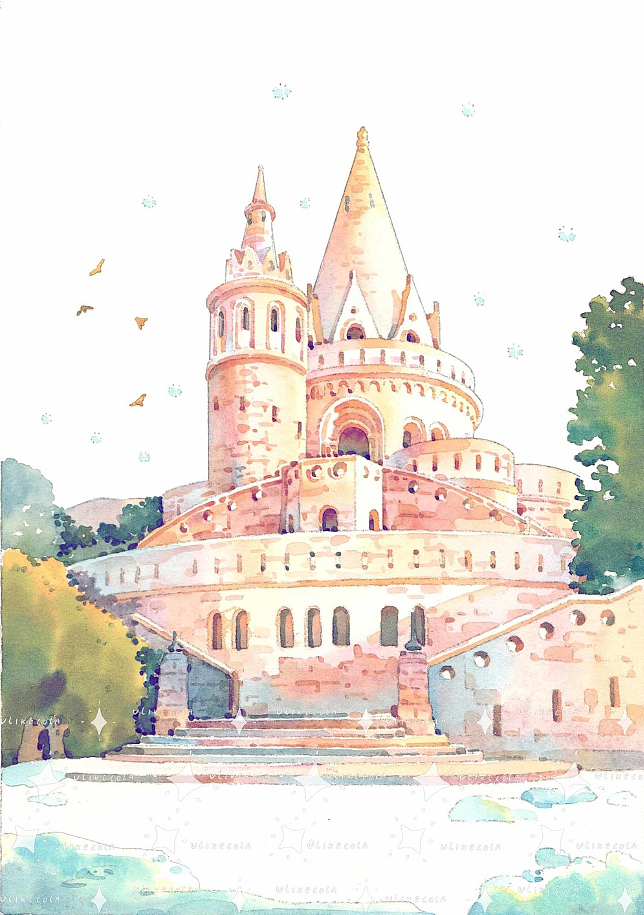 水彩插画建筑|和纸胶带|街景、城堡（图ZMjY1ODI4MjI4） - 商业插画 - 站酷设计师想坐白鹭上青天原创素材 - 站酷ZCOOL