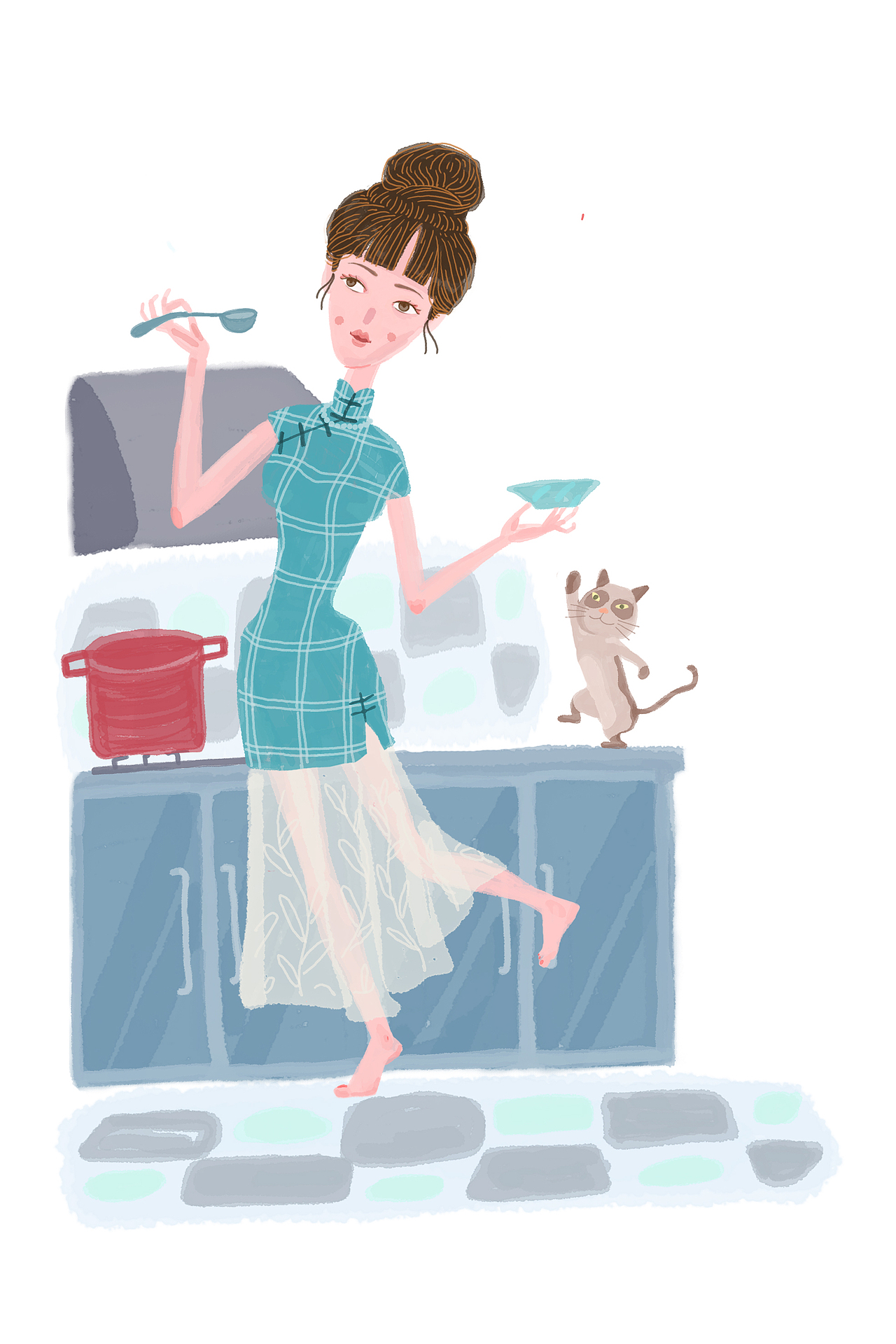 2019 部分插画案例（图ZMjA2Nzg1ODI0） - 商业插画 - 站酷设计师人甲原创素材 - 站酷ZCOOL