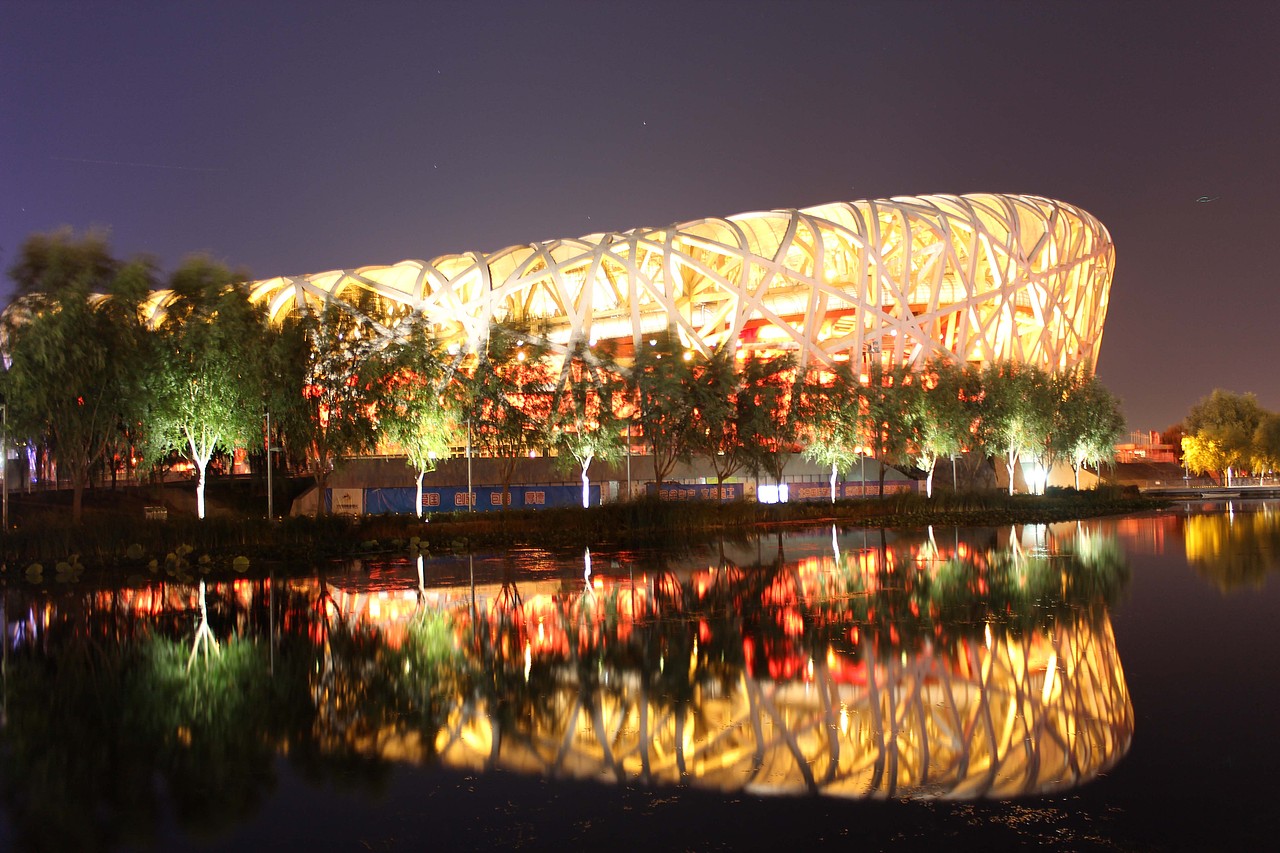 鸟巢夜景