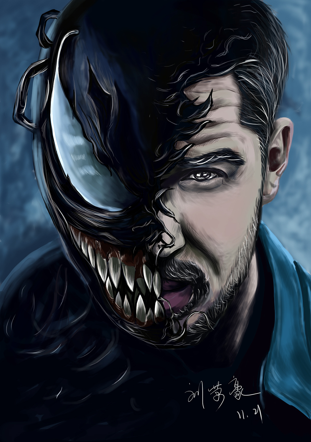 毒液（图ZMTM2Nzg1MDAw） - 创作习作 - 站酷设计师就那破题原创素材 - 站酷ZCOOL