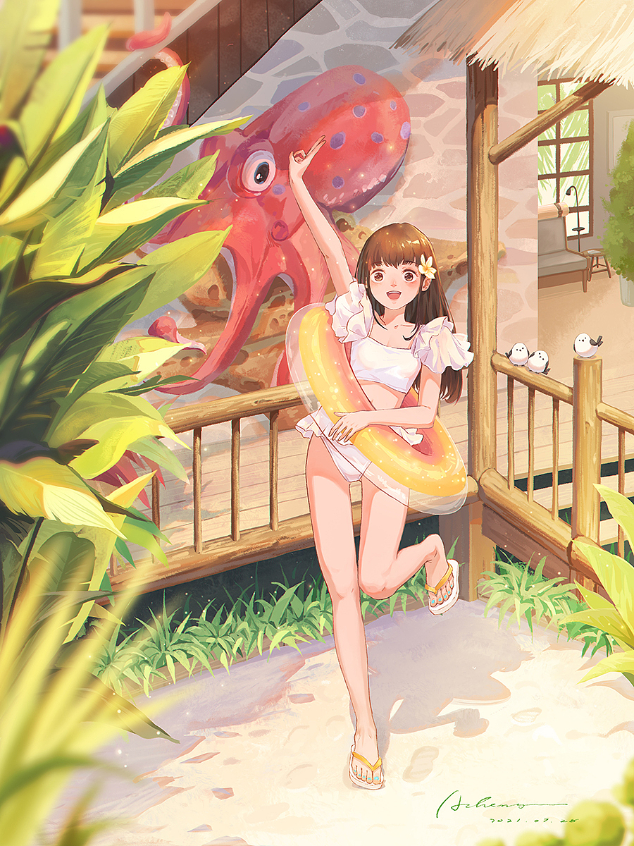 夏天你有空吗 一起去游泳吧