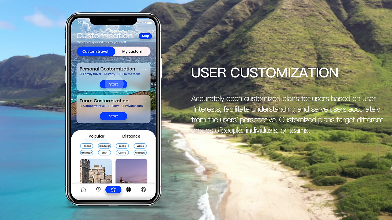 大海城市旅游手机app界面设计展示动画视频制作宣传（图ZMjkxOTEyOTE2） - 动效设计 - 站酷设计师鲸人设计原创素材 - 站酷ZCOOL