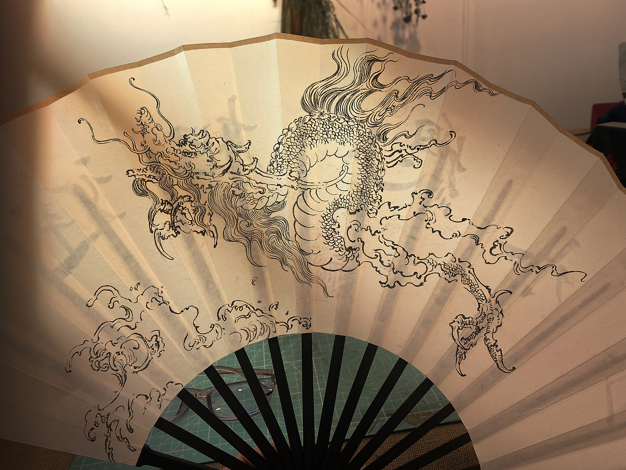 水墨龙(附线稿)