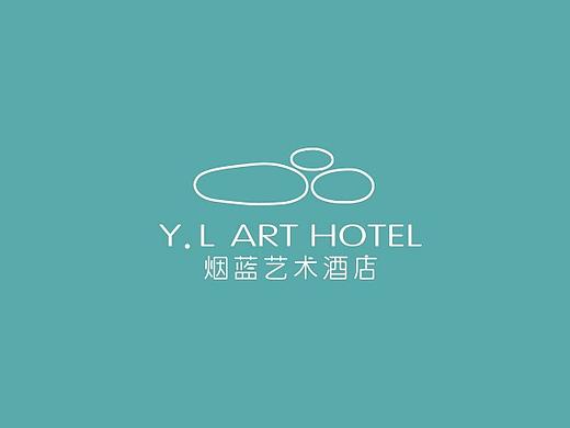酒店品牌烟蓝艺术酒店品牌设计标志设计