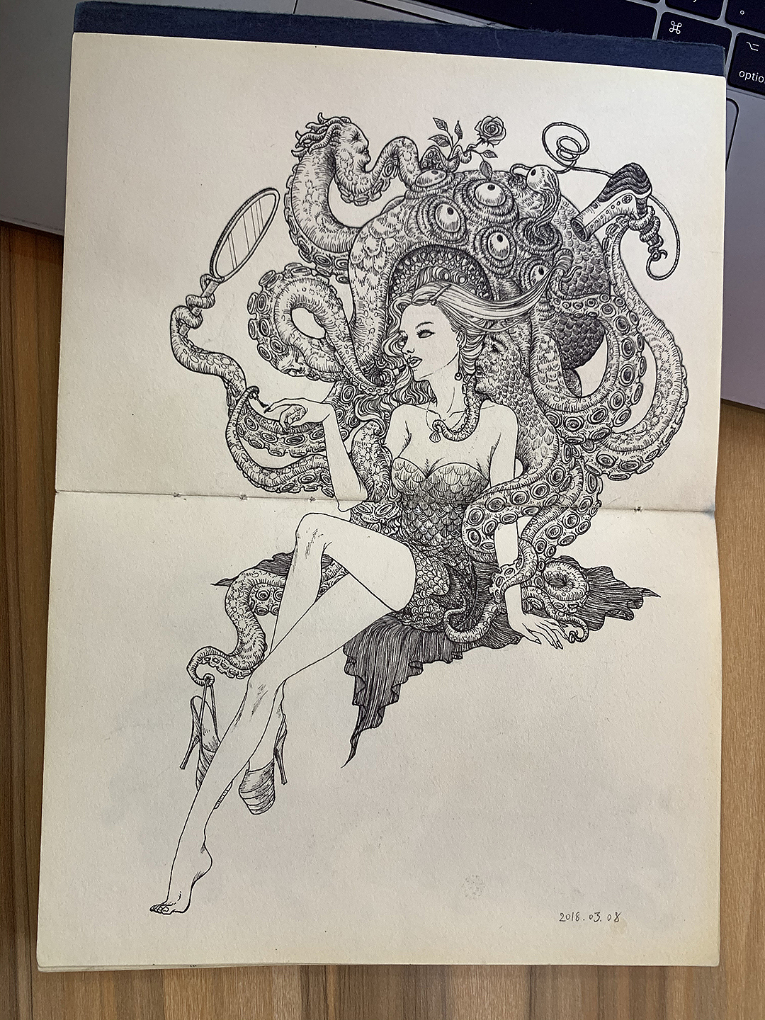 去年的一些手稿-线绘练习（图ZMTgxMzE1OTUy） - 新锐潮流插画 - 站酷设计师陈小鱼fishcys原创素材 - 站酷ZCOOL