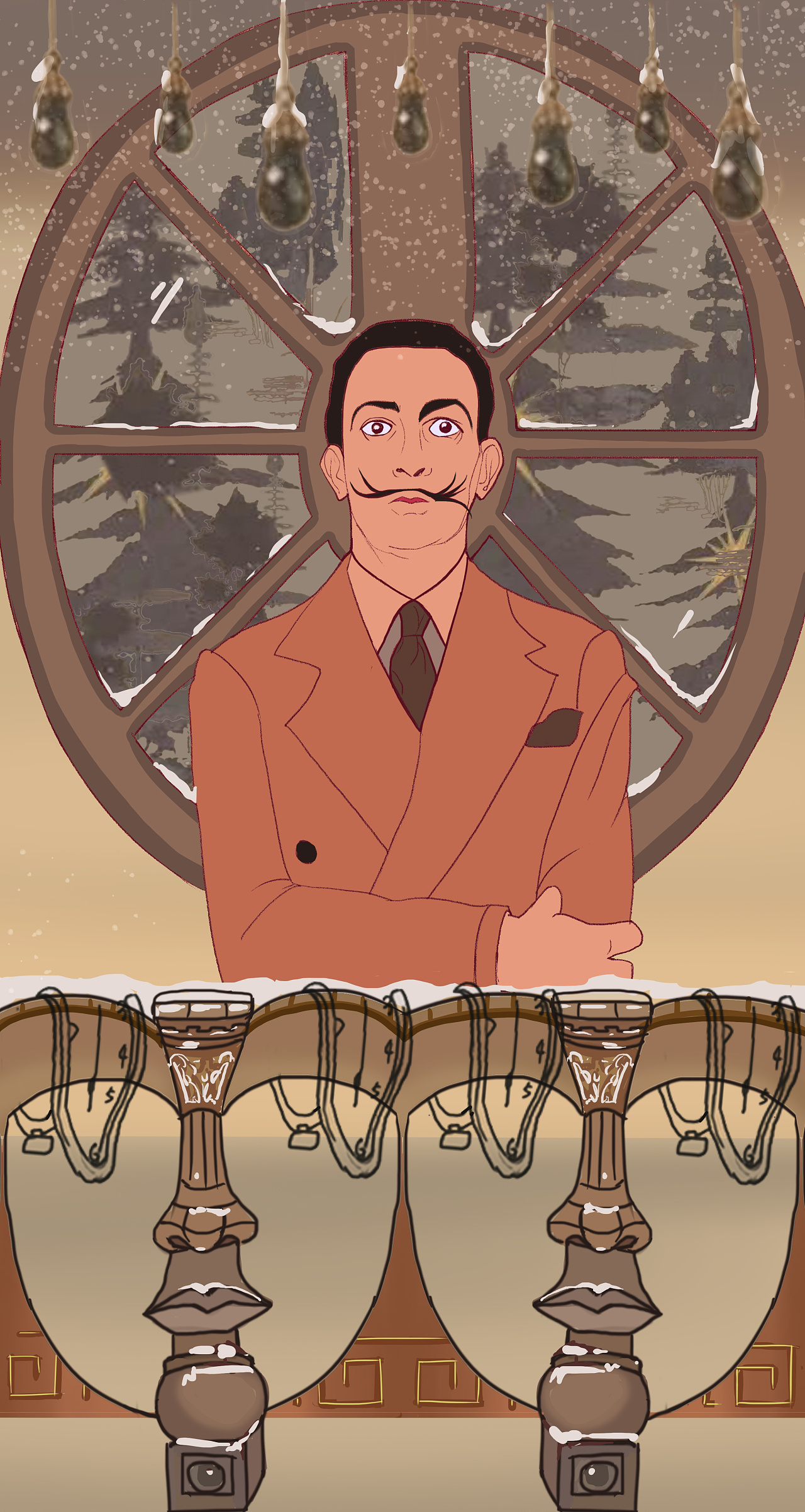 致敬达利|插画|艺术插画|y__点点点 - 原创作品 - 站酷 (zcool)