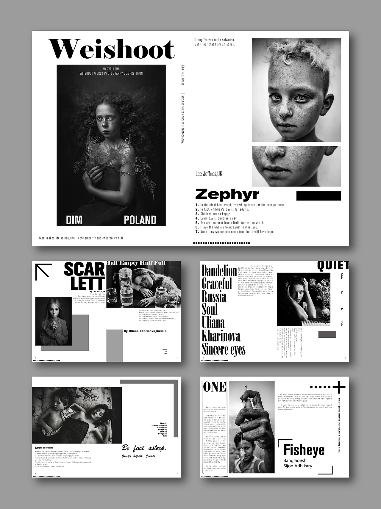 书籍装帧设计-黑白风格板式设计