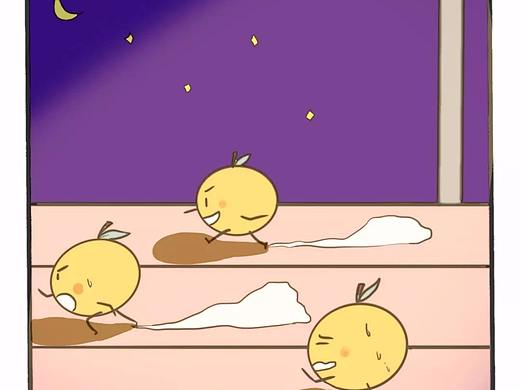 微信#夜深人静的校园里，橙子们竟然在做这些事！（个人主页-ZMjc1OTYwMzI=） - 艺术插画 - 站酷设计师八小太阳原创素材 - 站酷ZCOOL