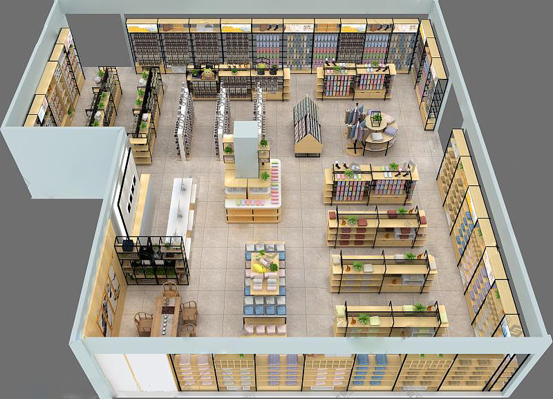 精品店货架,新款货架 饰品店货架图、精品店装修图