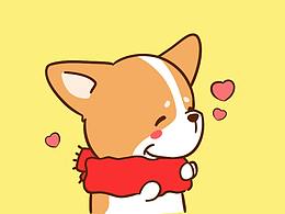 微信表情丨呆萌柯基