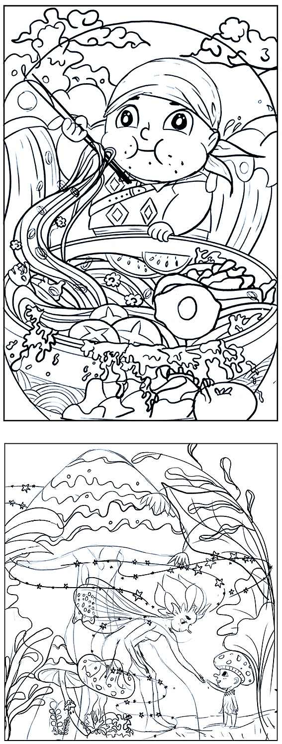 线稿构图 草图（图ZMjk0ODExOTMy） - 商业插画 - 站酷设计师橙子碎碎念原创素材 - 站酷ZCOOL