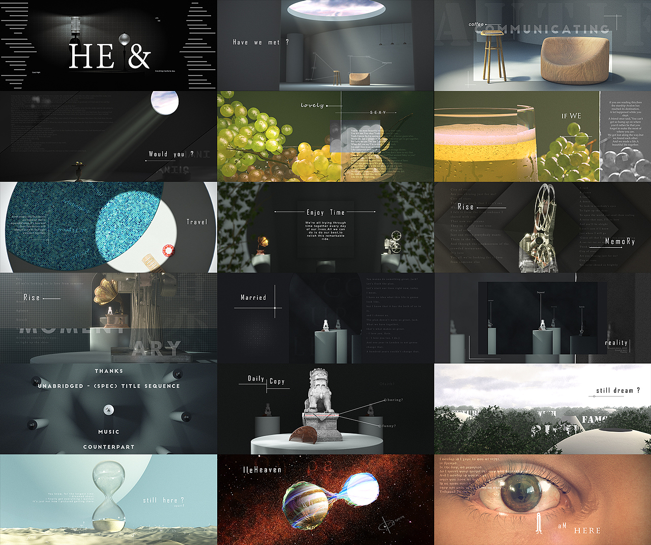 《He &》title sequence(图ZMjM1NDY0NDI0) - Motion Graphic - 站酷设计师DiszyLee智一原创素材 - 站酷ZCOOL